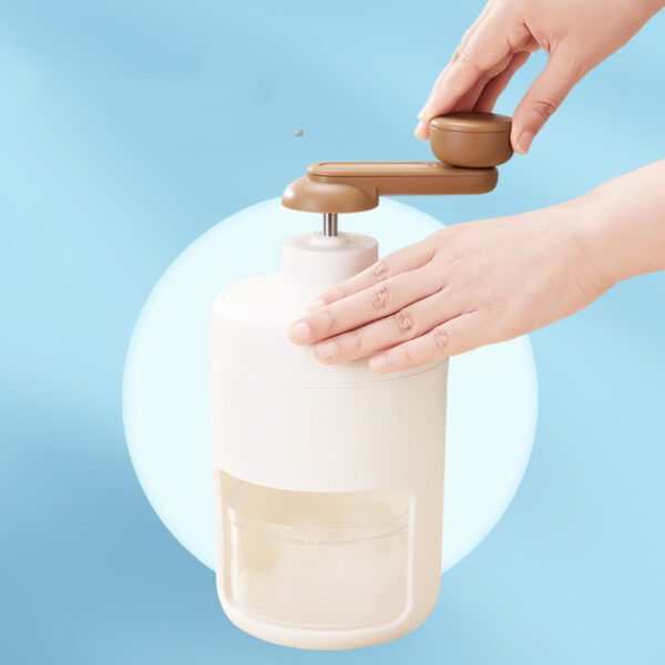 Manual Ice Shaver - Kitchen Hand Block Shaving Machine - Household Small Ice Maker - Slush Machine - Ice Breaking Artifact Soft Ice I - ce Crusher Stall - Image 2